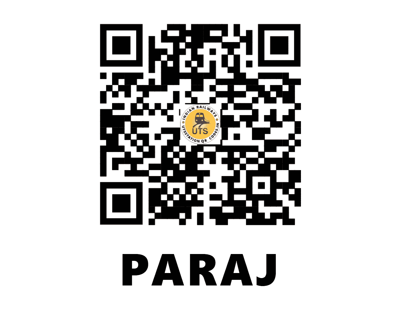UTS QR Code for PARAJ - PAJ (ER - WEST BENGAL)